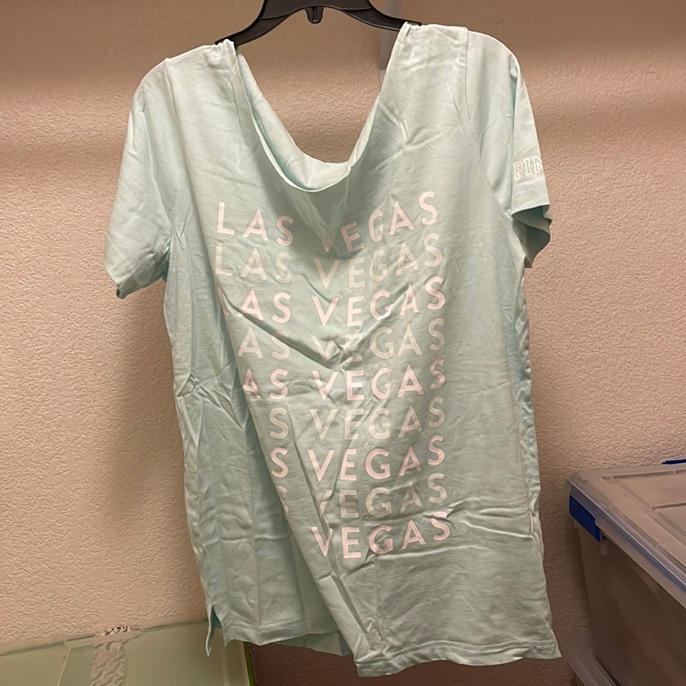 VSPINK Vegas off the shoulder tshirt - never worn